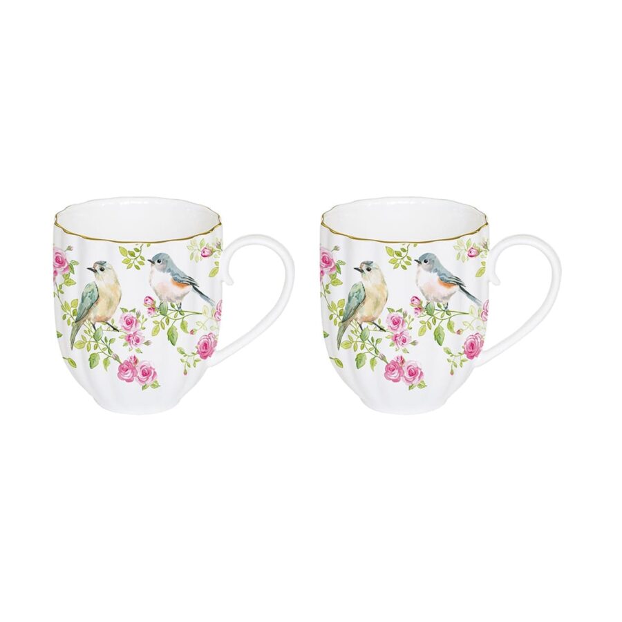 Conjunto 2 canecas de porcelana 300 ml PRIMAVERA