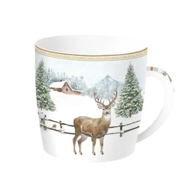 Conjunto White Forest - Lata + Caneca