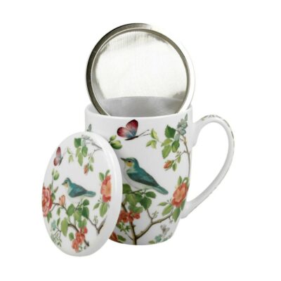 Caneca " Jardim dos Pássaros " com Caixa Decorativa
