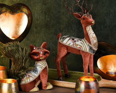 Squirrel Decorativo em Tecido com Detalhes Bordados