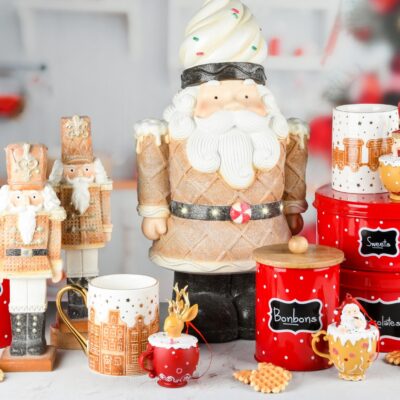 A Caneca Natalina Comboio Dourado