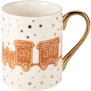 A Caneca Natalina Comboio Dourado