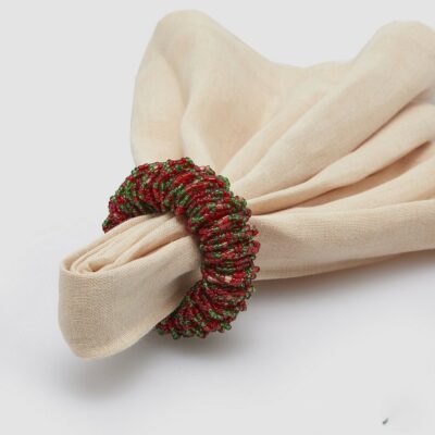 Porta-guardanapo Bagas Vermelhas e Verdes