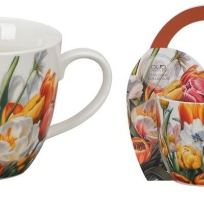 Caneca Floral Primavera com Bolsa Ofert