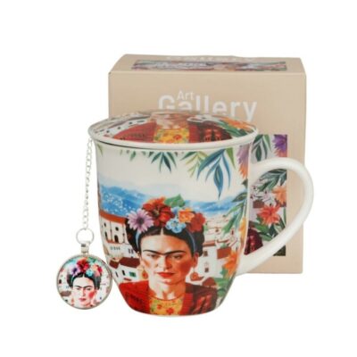 Caneca de Infusão Mexican Art -  Frida Kahlo-  Bola Infusora
