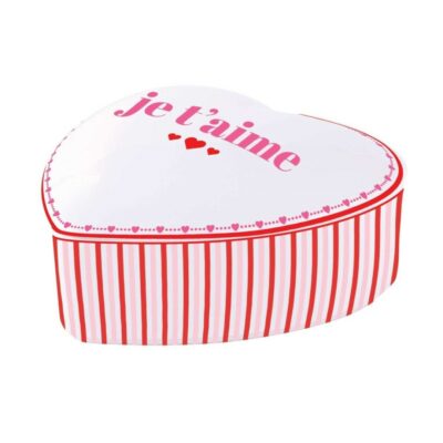 Porta-joias Coração “Je t’aime” em Porcelana