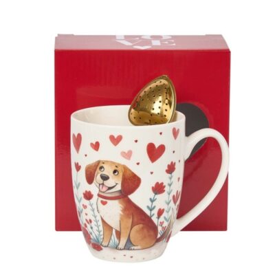 Caneca com Bola Infusora “Love” – Cão – 36 cl