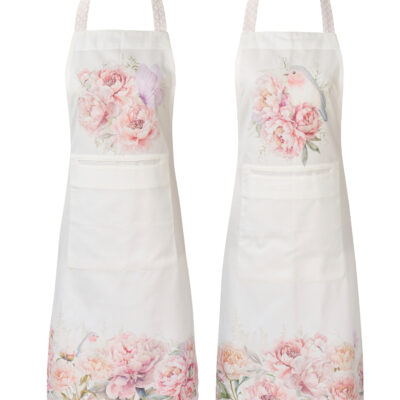 Avental Floral Rosa