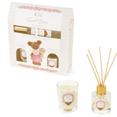 Sweet Bear – Conjunto Difusor, Spray e Vela Aromática
